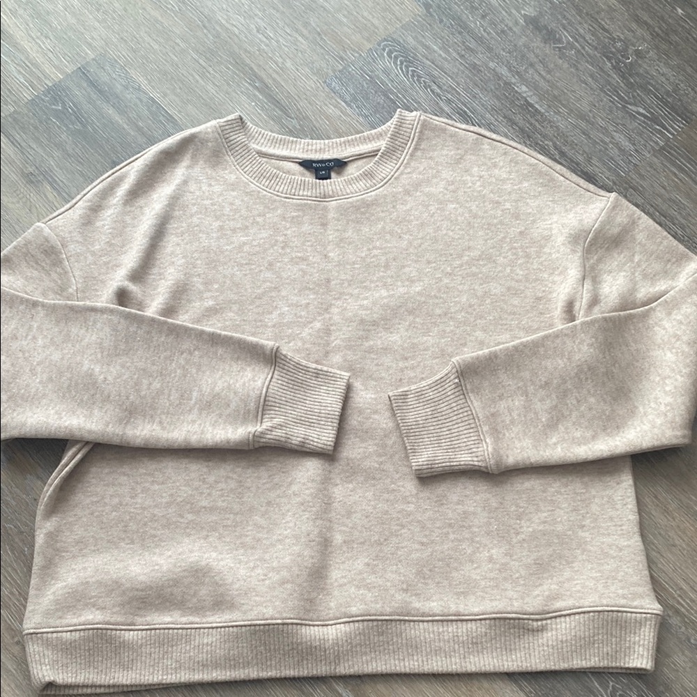 NWOT RW&CO Cozy Beige Sweater